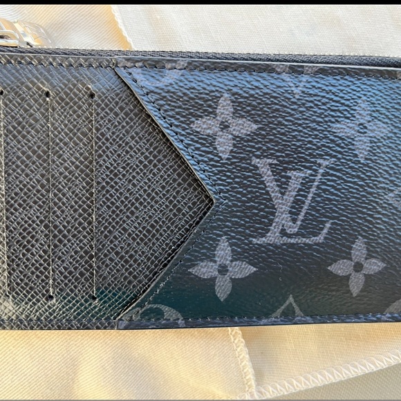 Authentic Louis Vuitton coin card holder- black - Picture 3 of 4